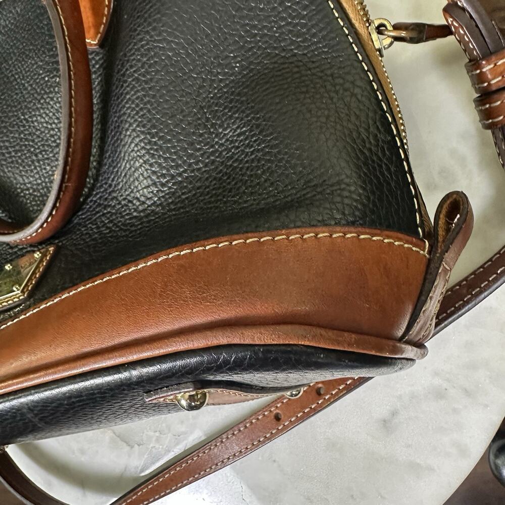 Dooney & Bourke Satchel All Weather Leather Pebbled shoulder strap Flaws - Picture 10 of 16
